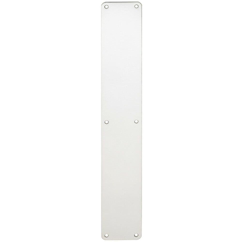 Plain Door Finger Plate 500 x 75mm Bright Stainless Steel Push Plate