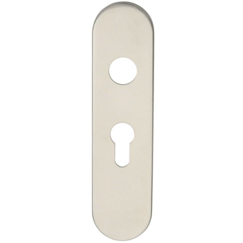PAIR Steel Inner Backplate for Safety Lever 47.5mm Fixing Centres Satin Steel