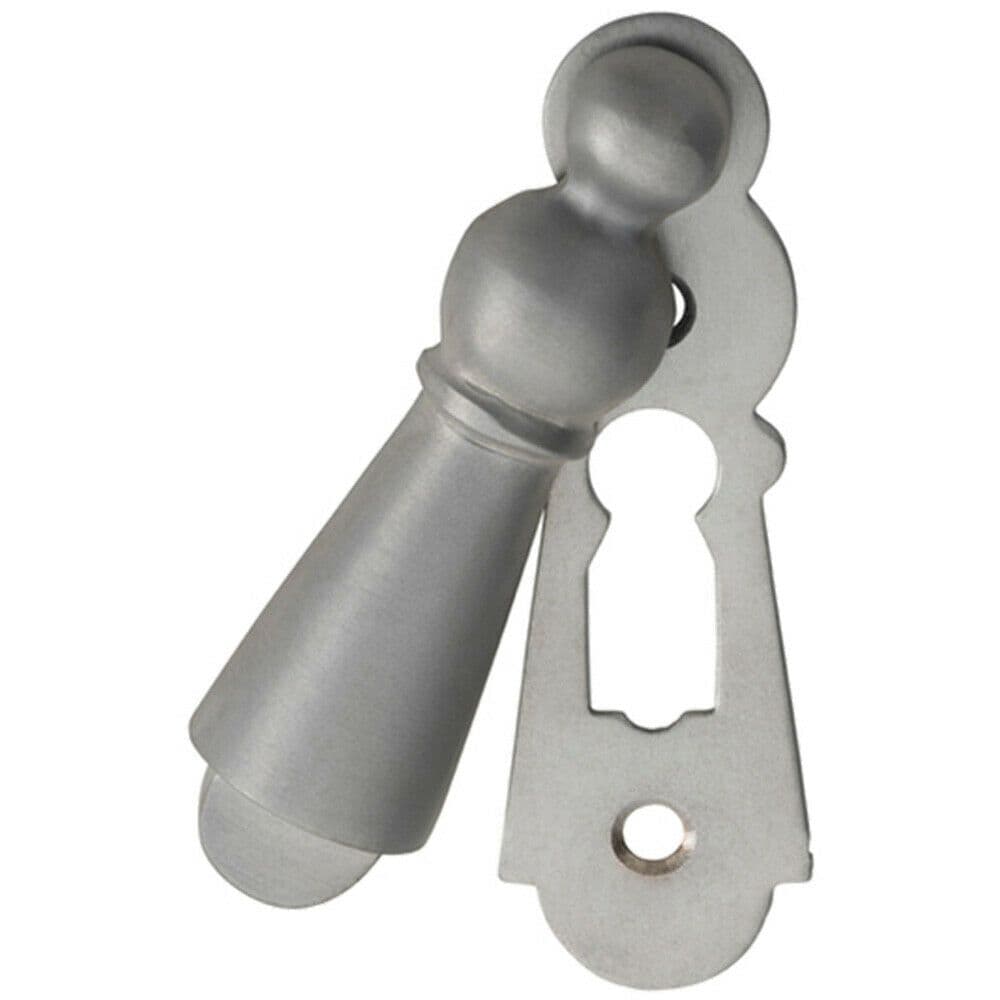 73mm Large Lock Profile Escutcheon 40mm Fixing Centres Satin Chrome