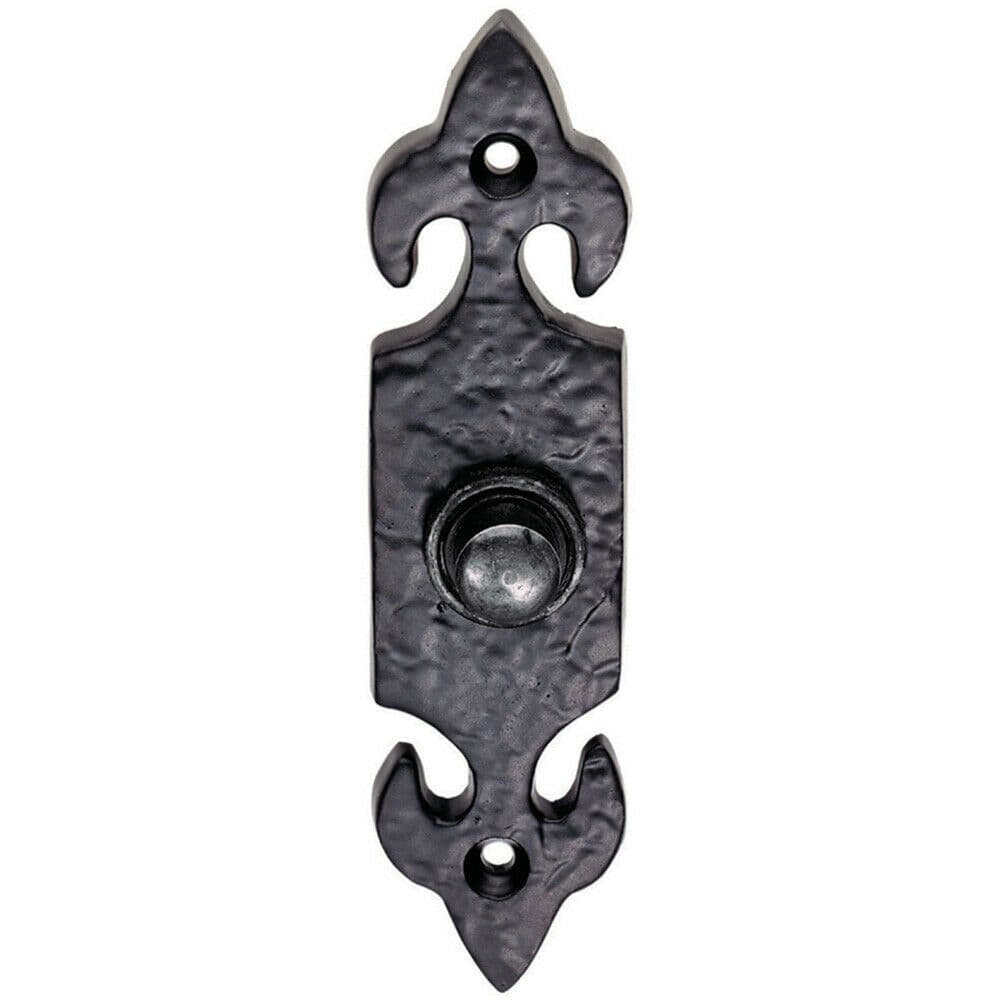 Decorative Door Bell Cover Antique 120 x 30mm Traditional Hammered