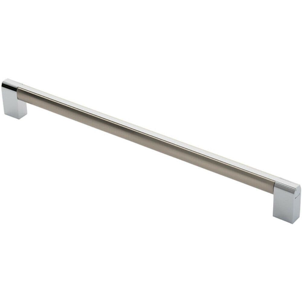 Section Straight Pull Handle 320mm Centres Satin Nickel Polished Chrome