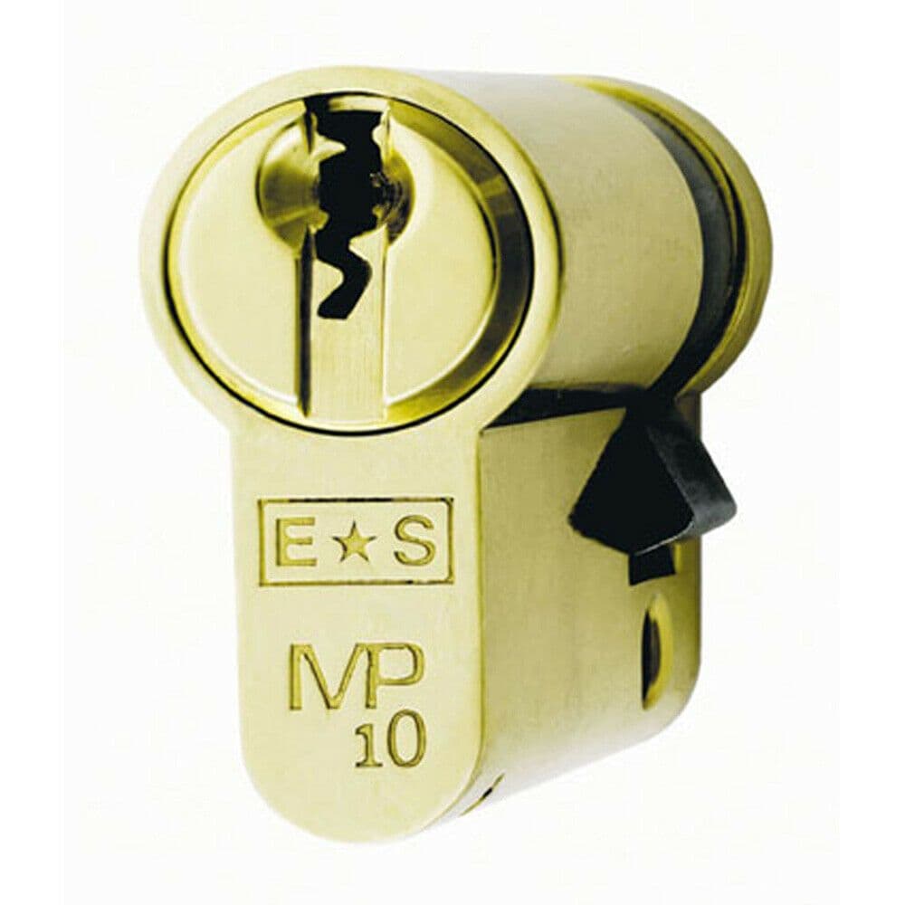 42mm Euro Single Cylinder Lock Keyed Alike 10 Pin Polished Brass Door Lock