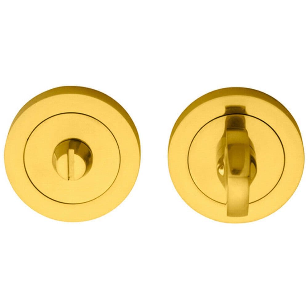 Thumbturn Lock Release Handle Concealed Fix 67mm Spindle Polished Brass