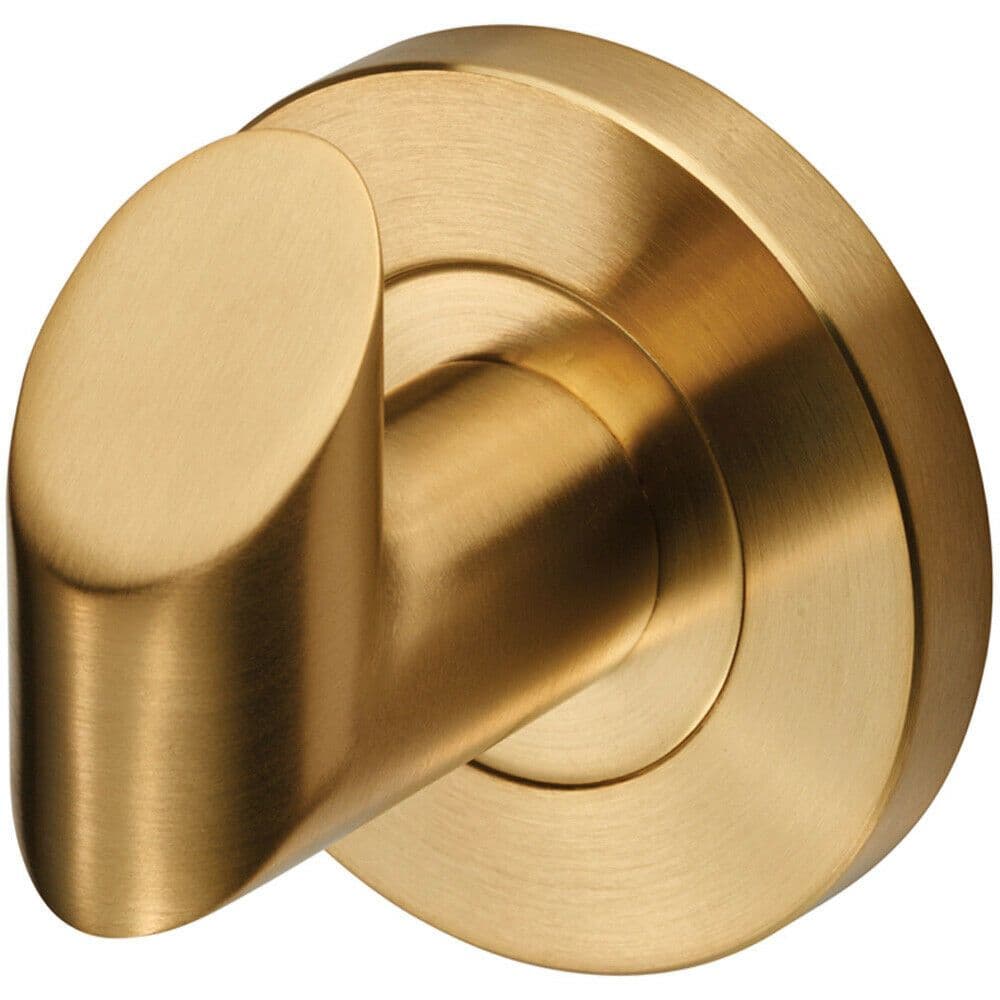Single Bathroom Robe Hook on Concealed Fix 44.5mm Proj Satin PVD
