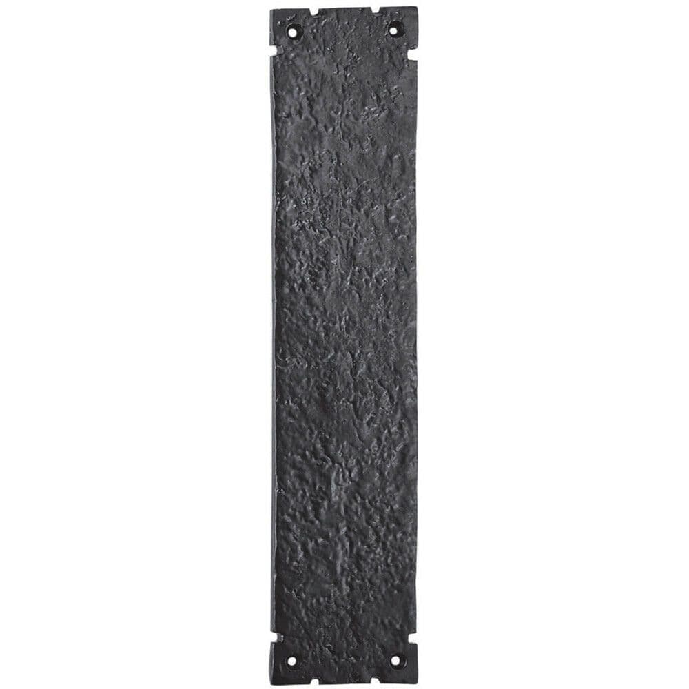 Traditional Forged Door Finger Plate 315 x 67mm Antique Textured Finish