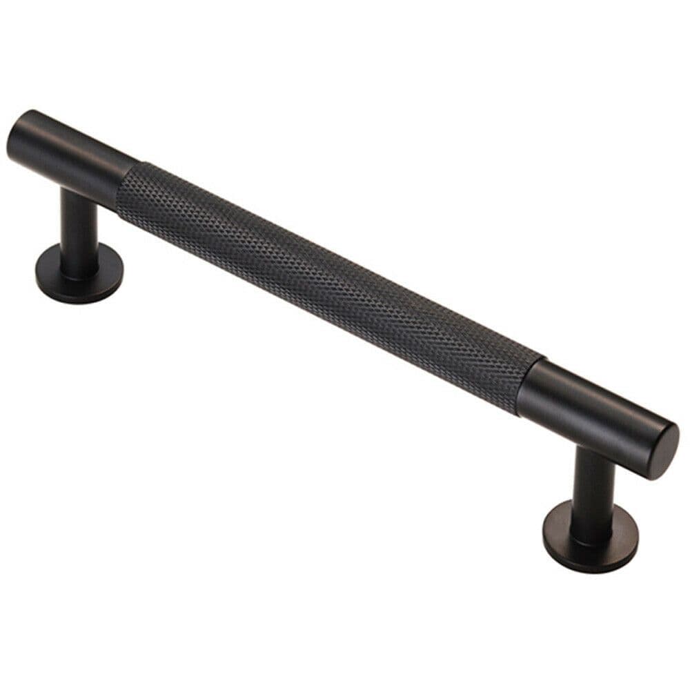 Knurled Bar Door Pull Handle 158 x 13mm 128mm Fixing Centres Matt
