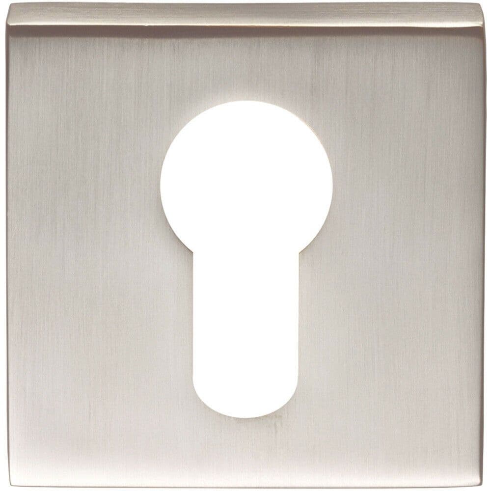 Square Euro Profile Escutcheon Concealed Fix 52 x 52mm Satin Chrome