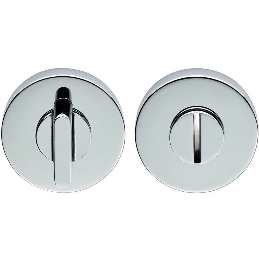 Thumbturn Lock And Release Handle Concealed Fix Round Rose Polished Chrome