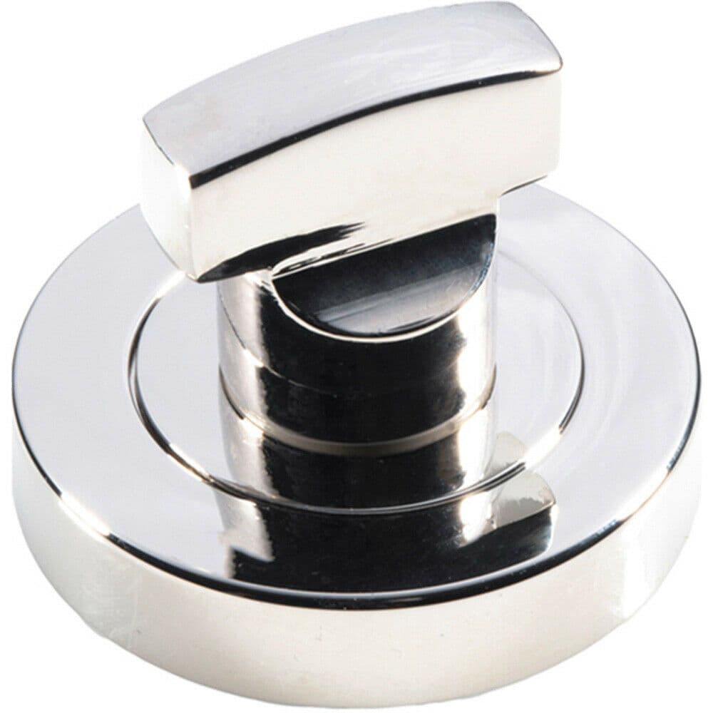 Thumbturn Lock Release Handle Concealed Fix Round Polished Nickel