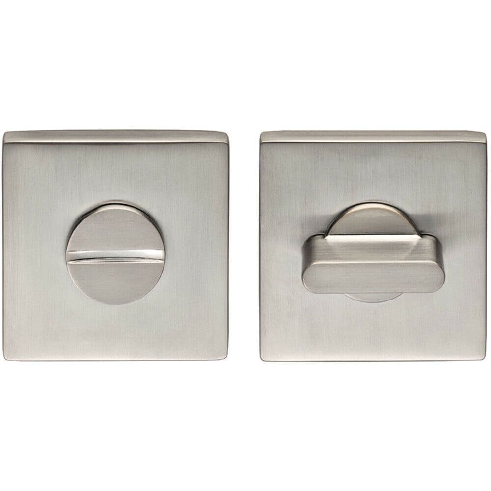 Thumbturn Lock Release Handle Concealed Fix Square Satin Chrome