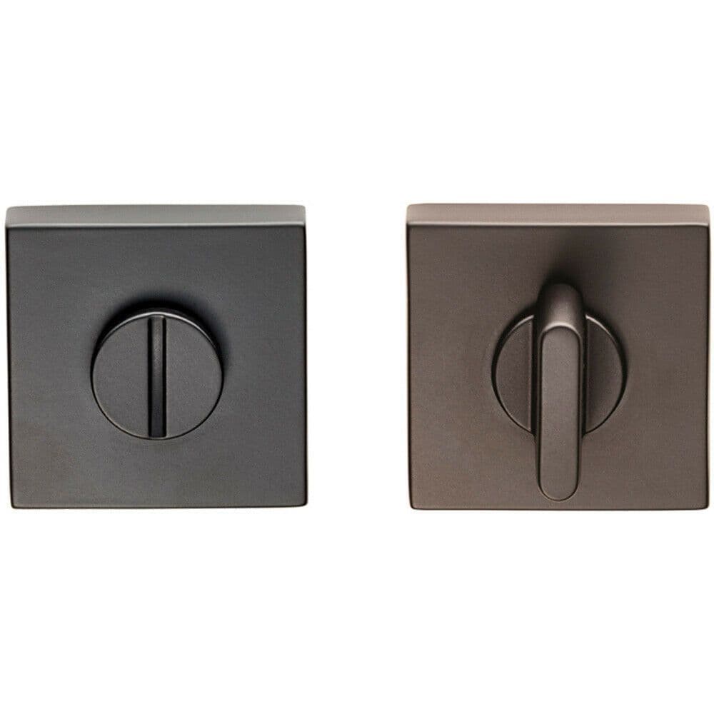 Thumbturn Lock Release Handle Concealed Fix Square Rose Finish