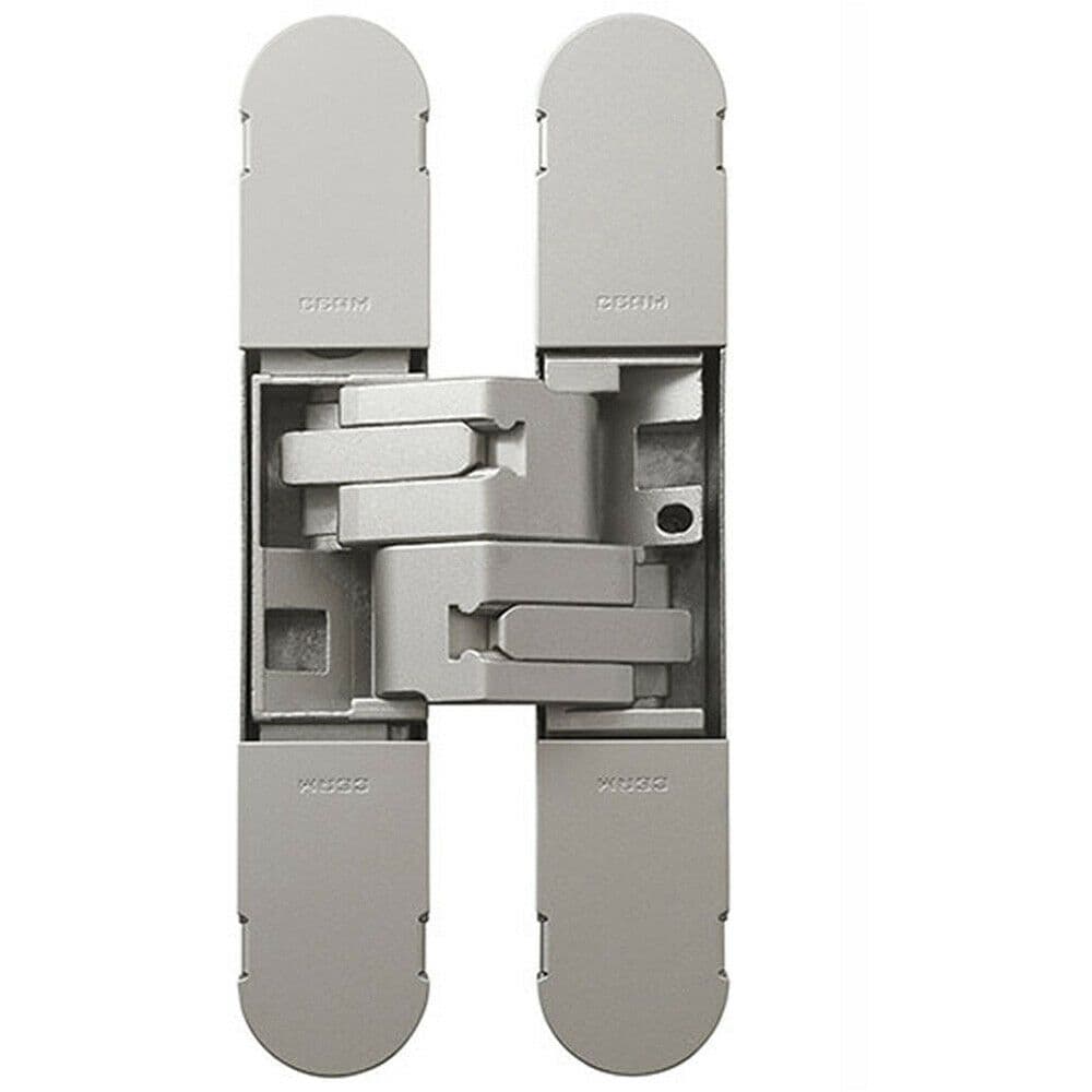 130 x 30mm Concealed Heavy Duty Hinge Fits Unrebated Doors Champagne