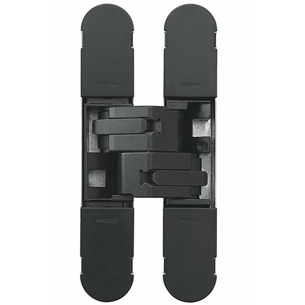 130 x 30mm Concealed Heavy Duty Hinge Fits Unrebated Doors Matt