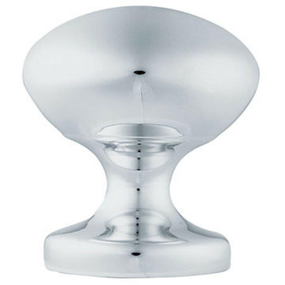 57mm OCTAGONAL Centre Door Knob Victorian Polished Chrome Outdoor Handle