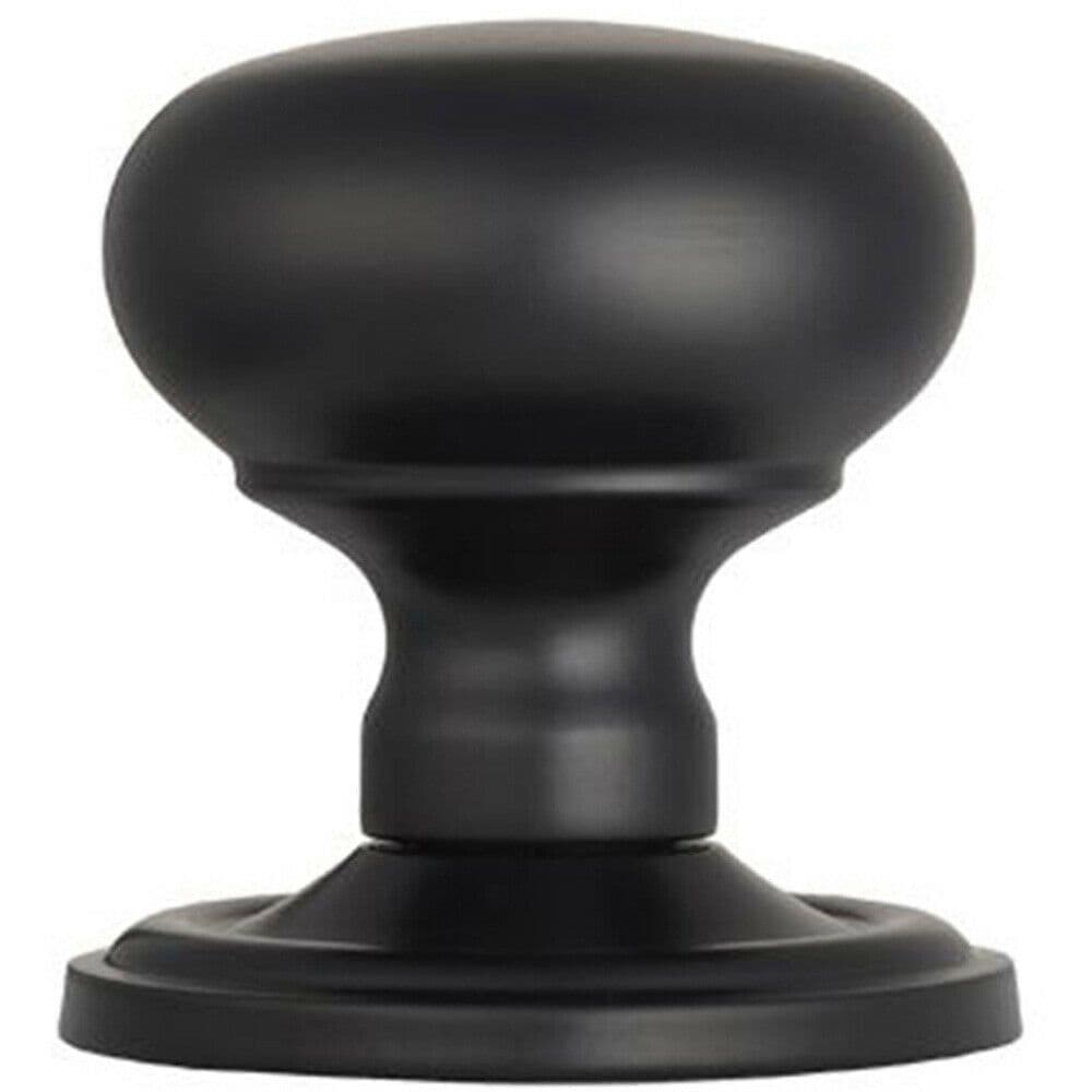 PAIR Mushroom Mortice Door Knob 59mm Dia Concealed Rose Matt