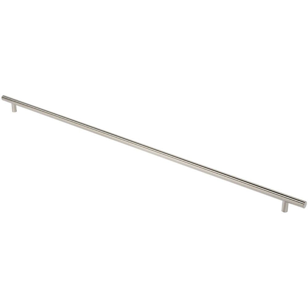 Straight T Bar Pull Handle 1800 x 30mm 1630mm Fixing Centres Satin Steel
