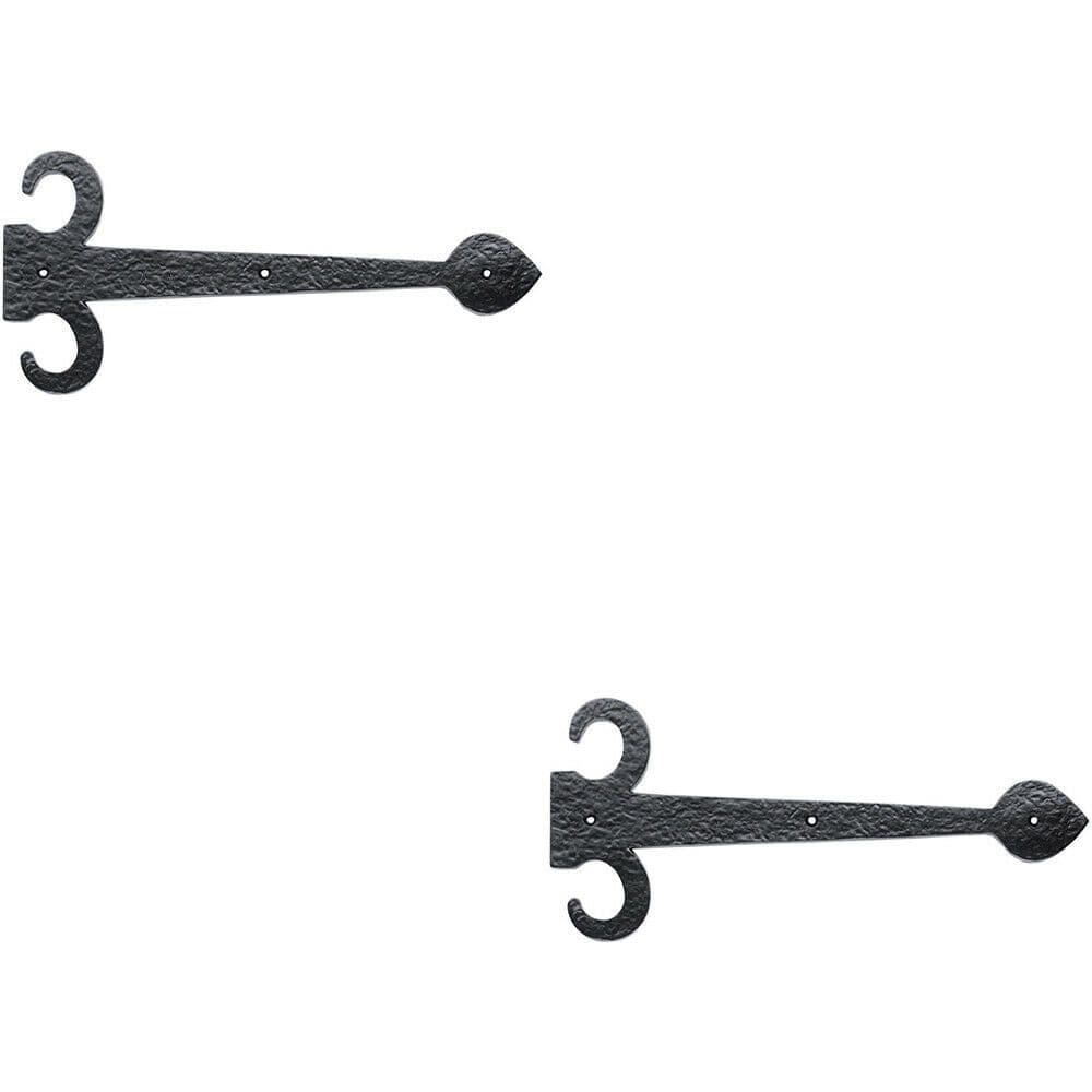 2x PAIR 305mm Ornate Sword Hinge Front Antique Decorative Door Plate