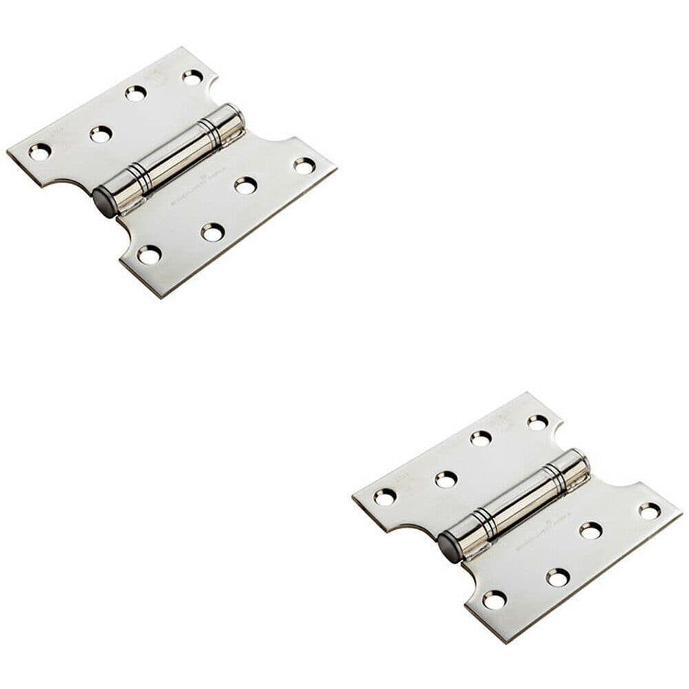 2x PAIR 101.6 x 101.6 x 3mm Parliament Hinge Stainless Steel Internal Door
