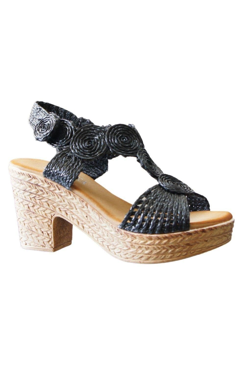 IVACHY Women's Stunning Summer Sandal in Black | Size: 3