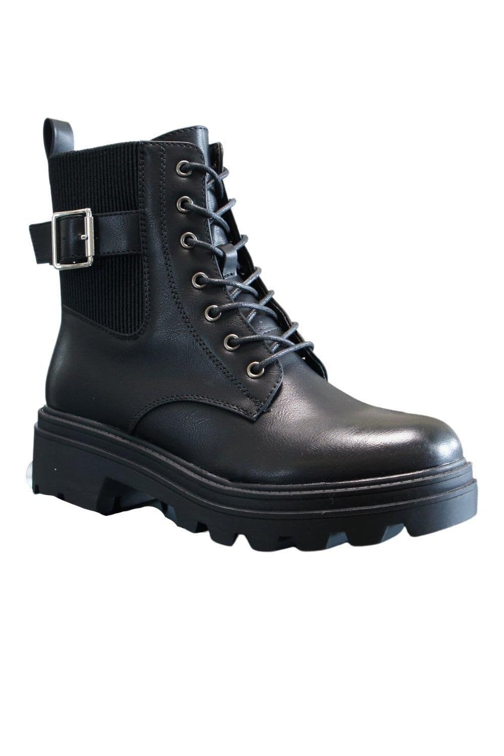 Women Zip Comfort Lace-Up Booties