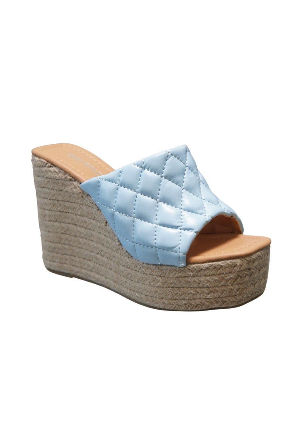 IVACHY Women's Summer Espadrille Sandals in Blue | Size: 5