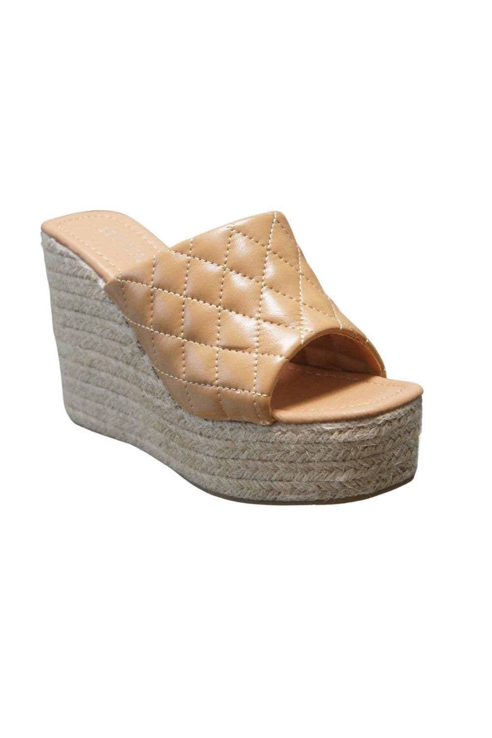 IVACHY Women's Summer Espadrille Sandals in Camel | Size: 5