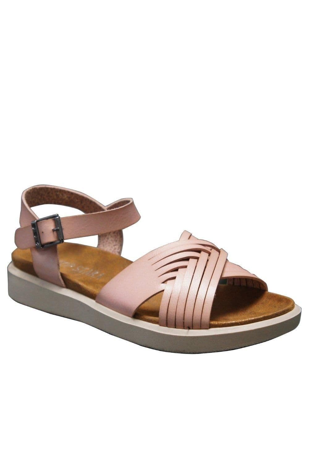 IVACHY Women's Summer Comfy Wide Ankle-Strap in Pink | Size: 4