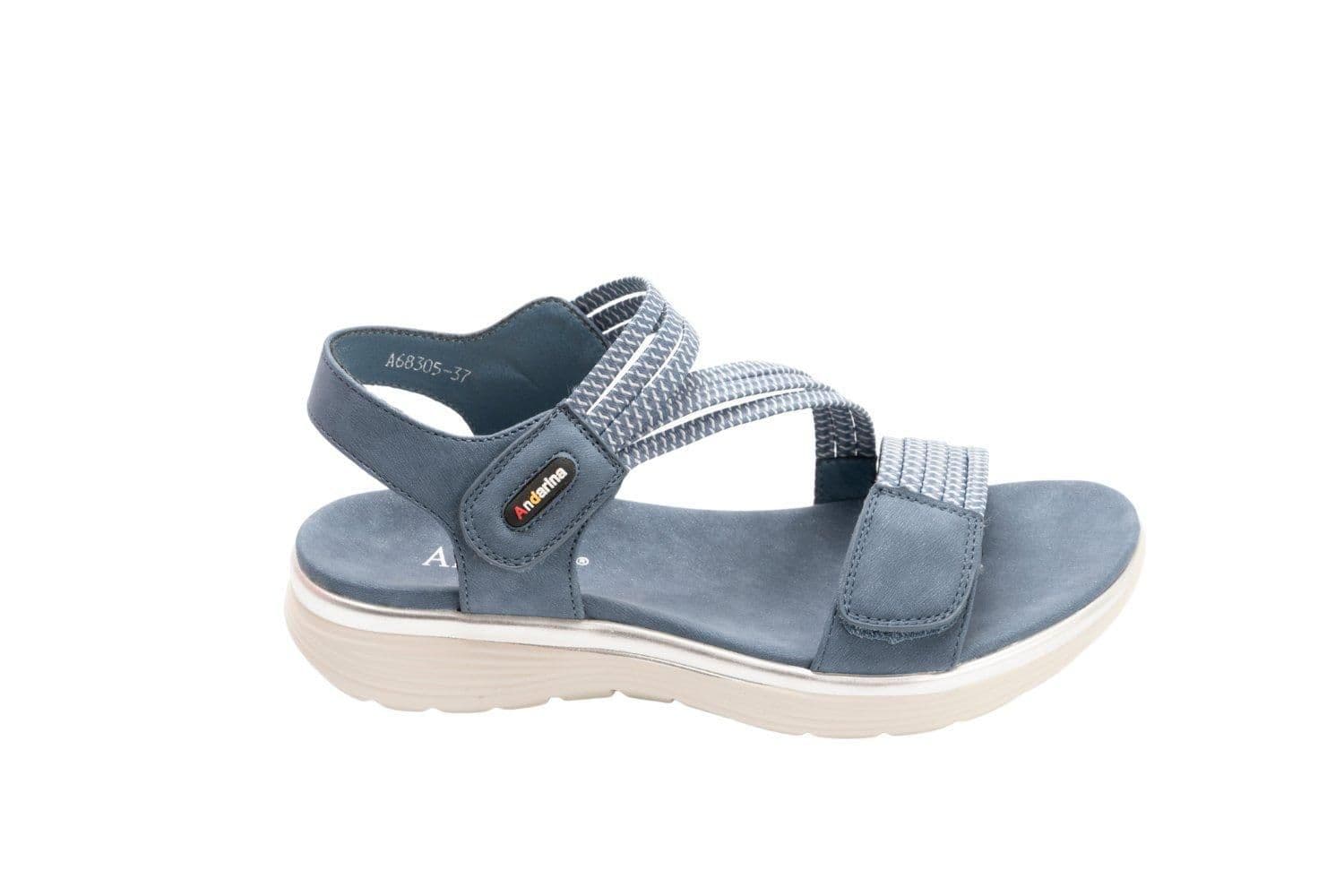 IVACHY Women's Sporty Comfort Sandals with Adjustable Velcro Straps in Blue | Size: 3