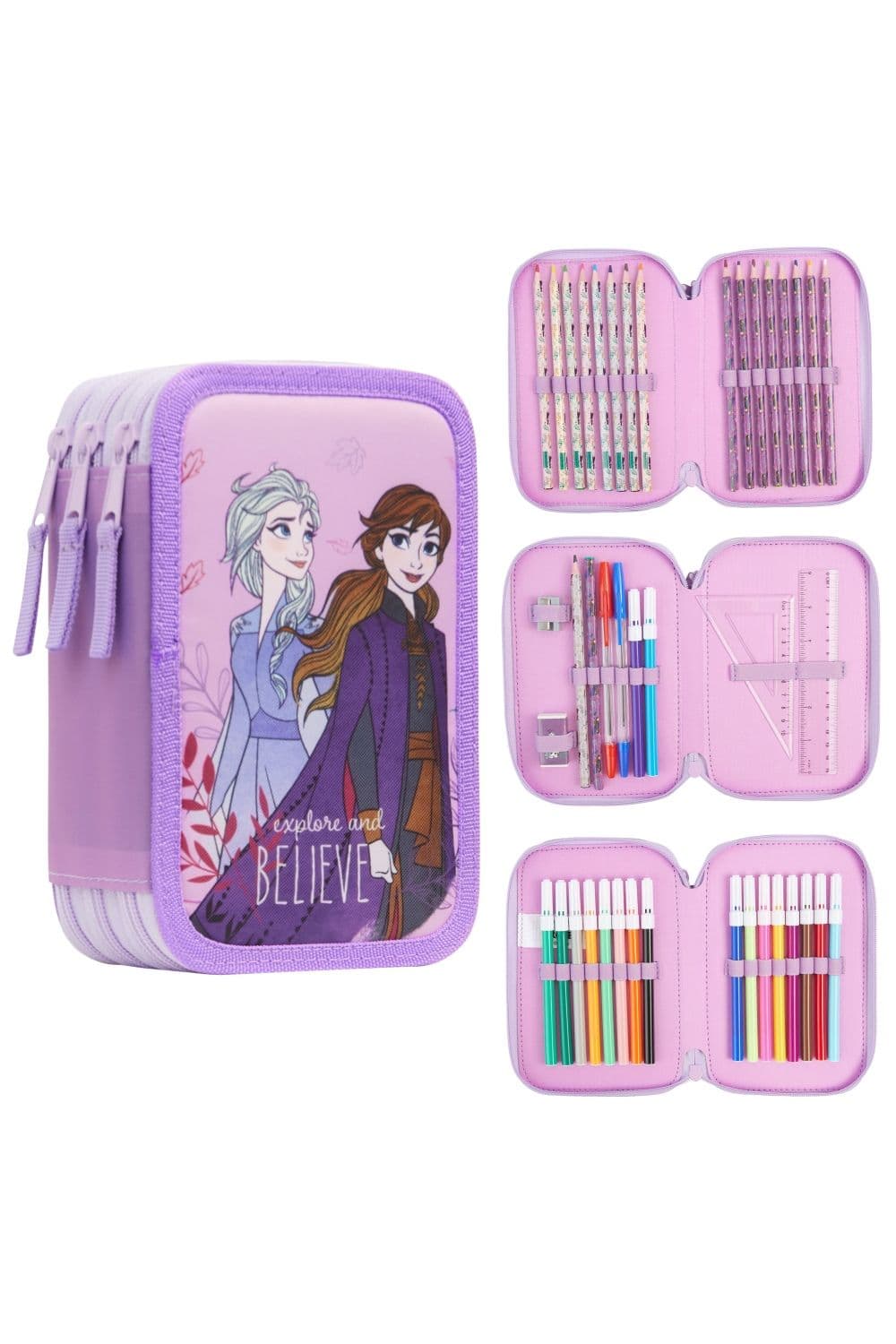 Frozen Pencil Case Triple Zip