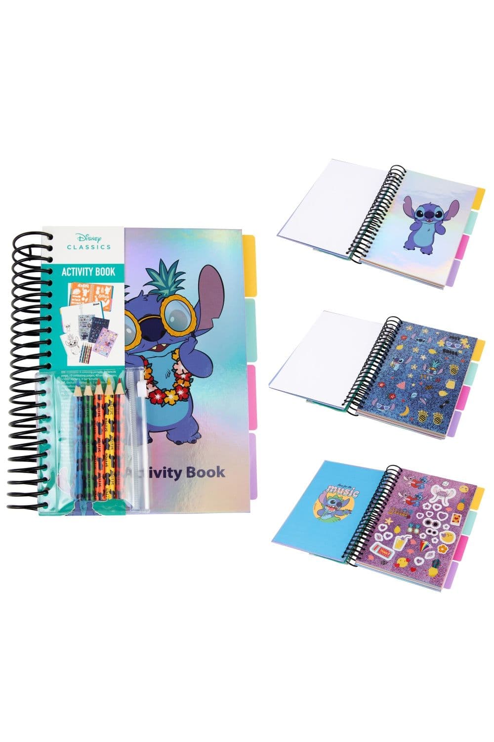 Stitch Sticker Activity Book Pens