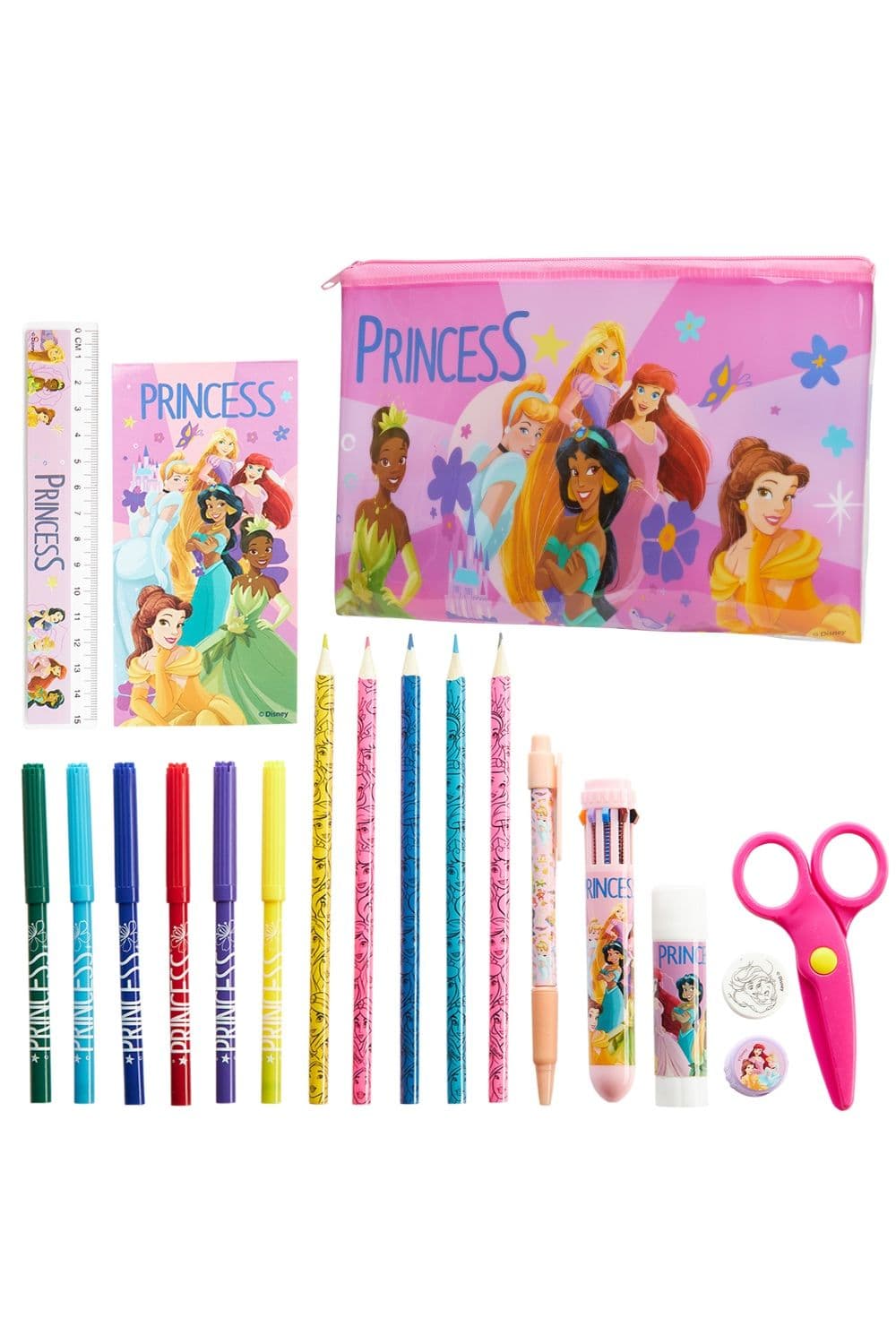 Princess Pencil Case Stationary Set