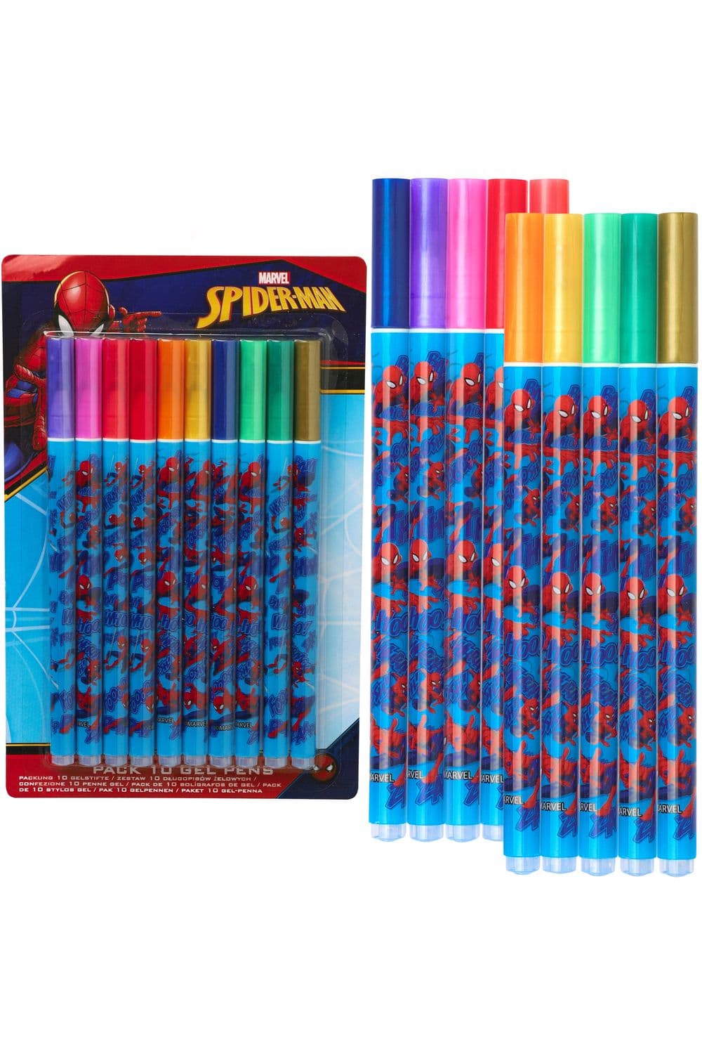 Spiderman Set 10 Gel Pens