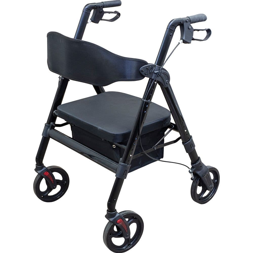 Heavy Duty Aluminium Bariatric Rollator 8 Inch Wheels Weight Limit