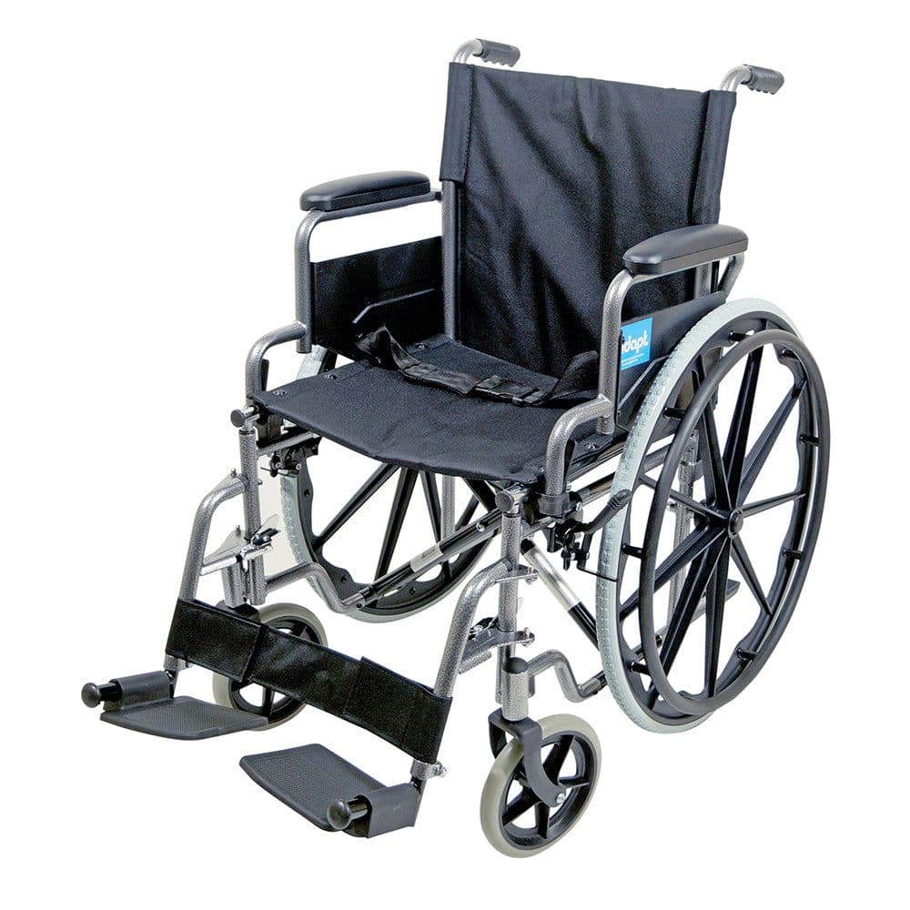 Lightweight Self Propelled Steel Transit Wheelchair Foldable Design Hammered