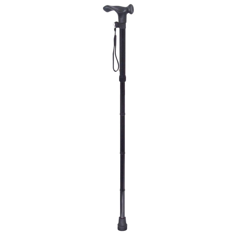Collapsible Telescopic Right Handed Ergonomic Walking Stick 5 Height Settings