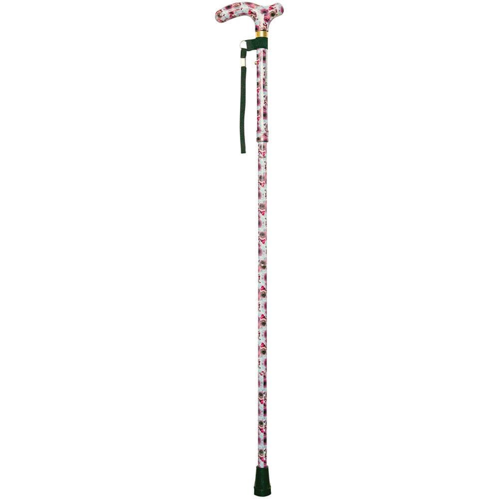 Deluxe Ambidextrous Foldable Walking Cane 5 Height Settings Design