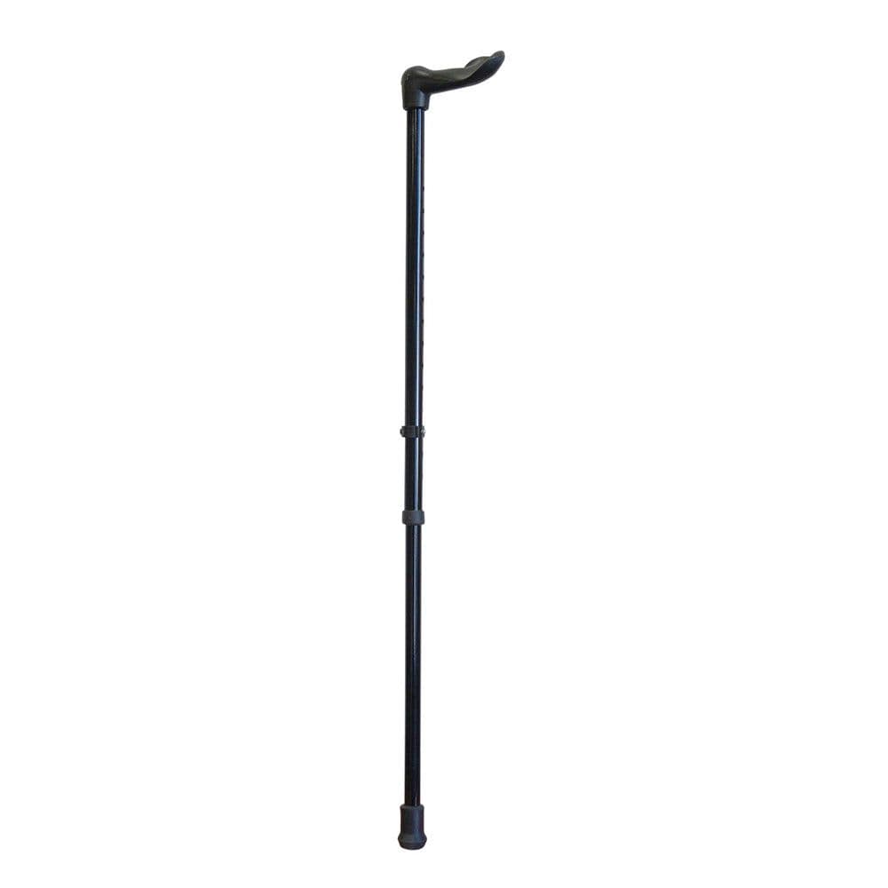 Left Handed Ergonomic Handled Walking Stick Palm Grip 14 Heght Settings
