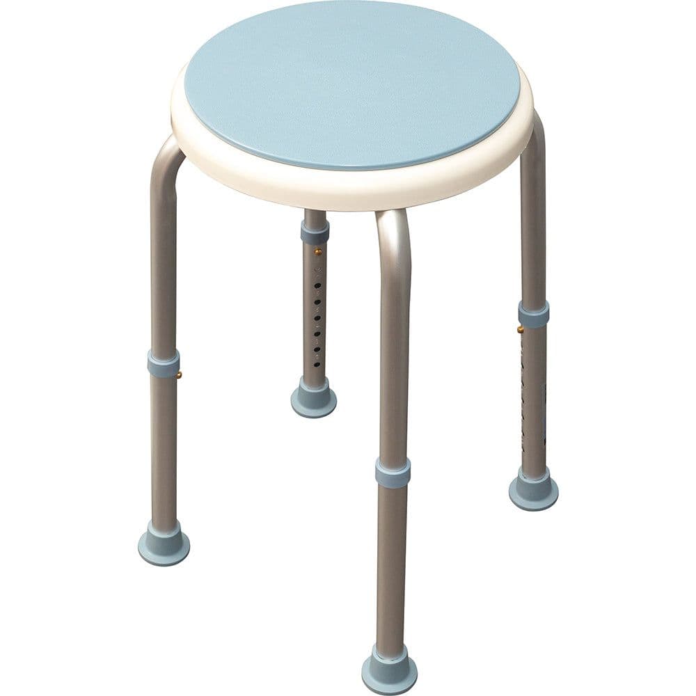 Bath Stool Rotating Seat Height Adjustable Shower Aid Seat Limit