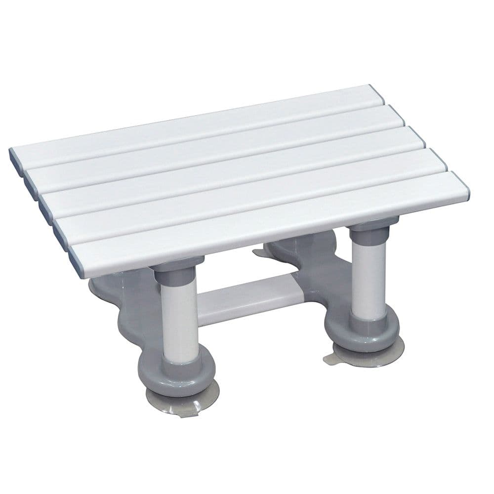 Reinforced Slatted Plastic Bath Seat Suction Cups 152mm Height