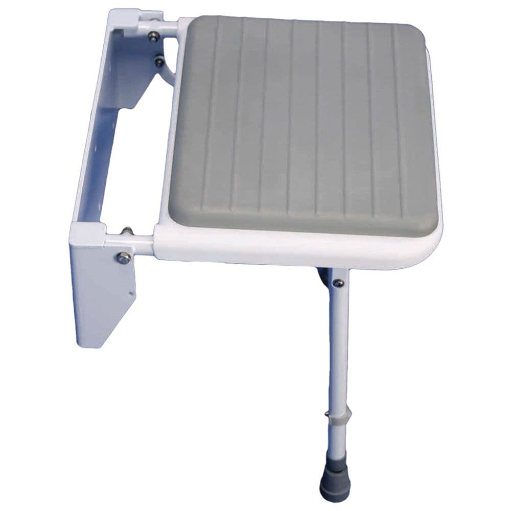 Wall Fixed Padded Shower Seat Detachable Seat Aluminium Frame 190k Limit