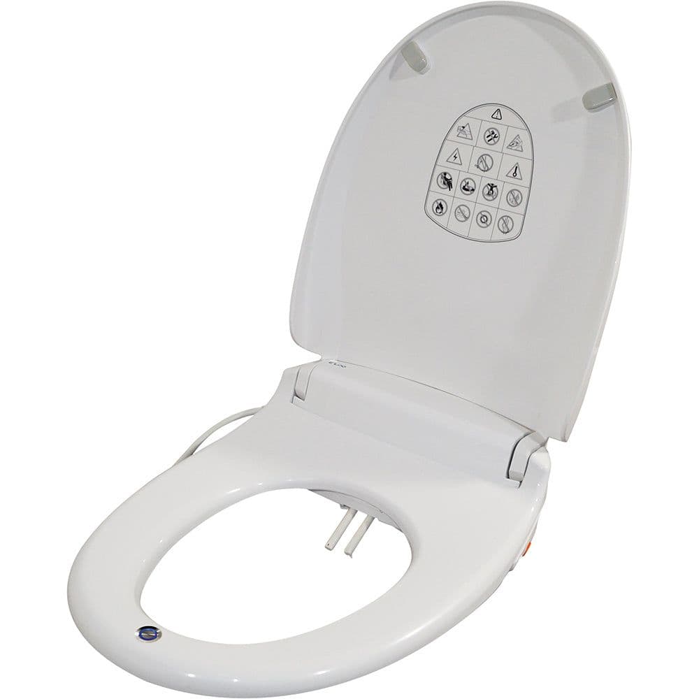 Oval Toilet Seat Integrated Bidet Cleaning Warm Air Dryer Heated Seat
