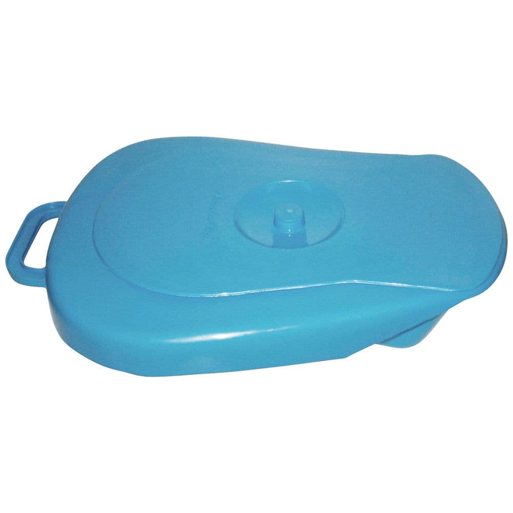 Plastic Universal Bed Pan Lid Integrated Handle 2.5 Litre Capacity
