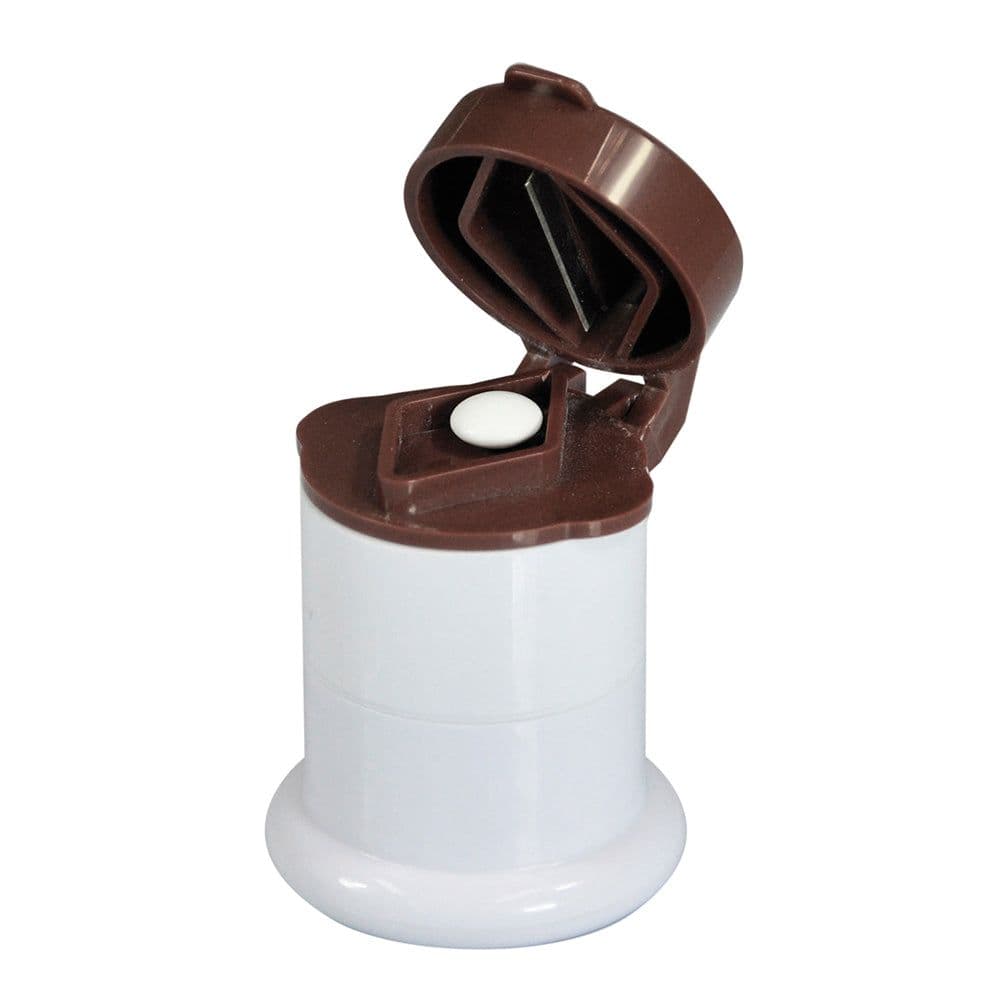 3 1 Portable Pill Cutter Crusher Storage Easy to Use Tablet Case