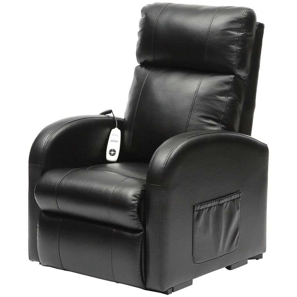 Single Motor Rise Recline Lounge Chair PU Leather Material