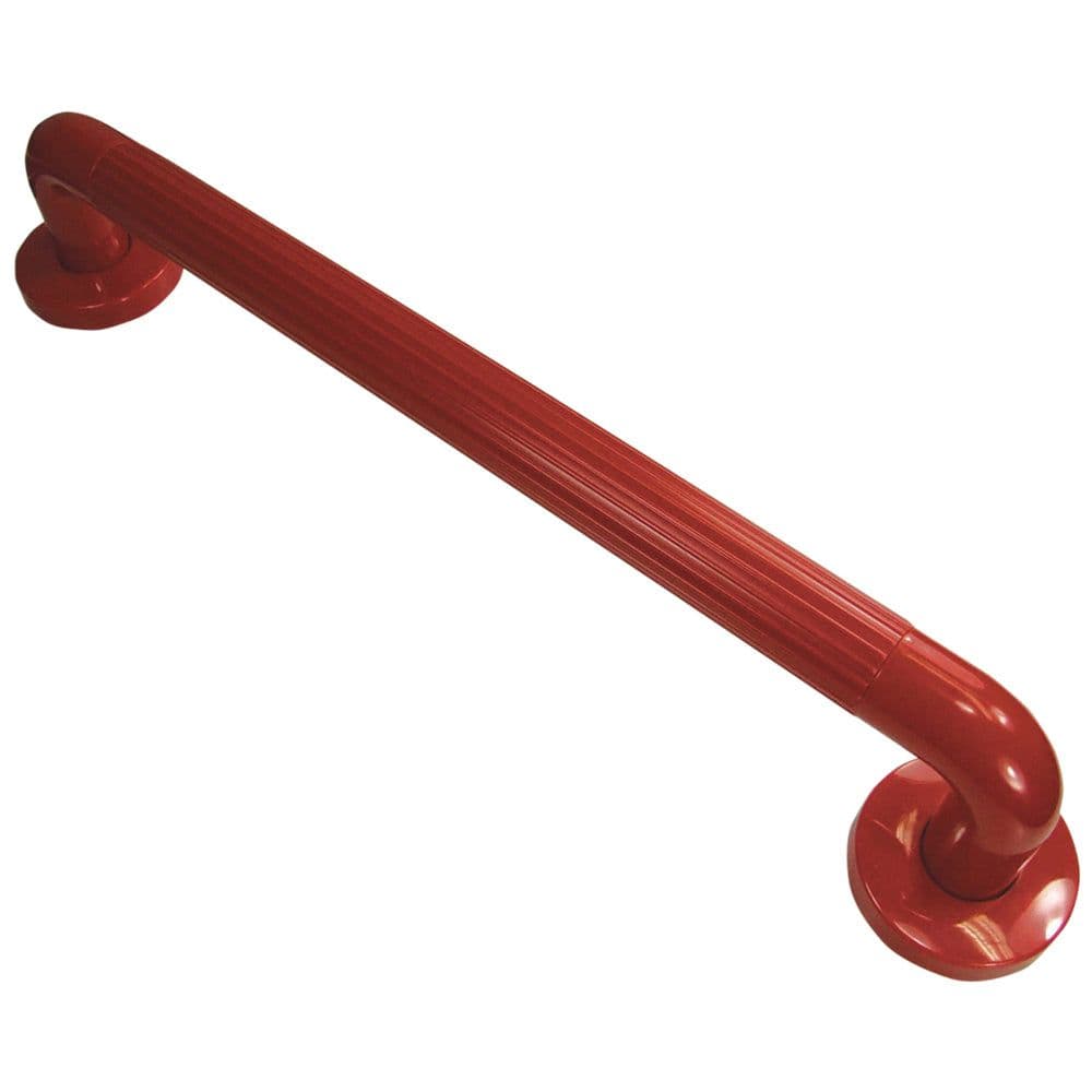 UPVC Plastic Bathroom Wall Grab Bar 450mm Length Reinforced Fixings