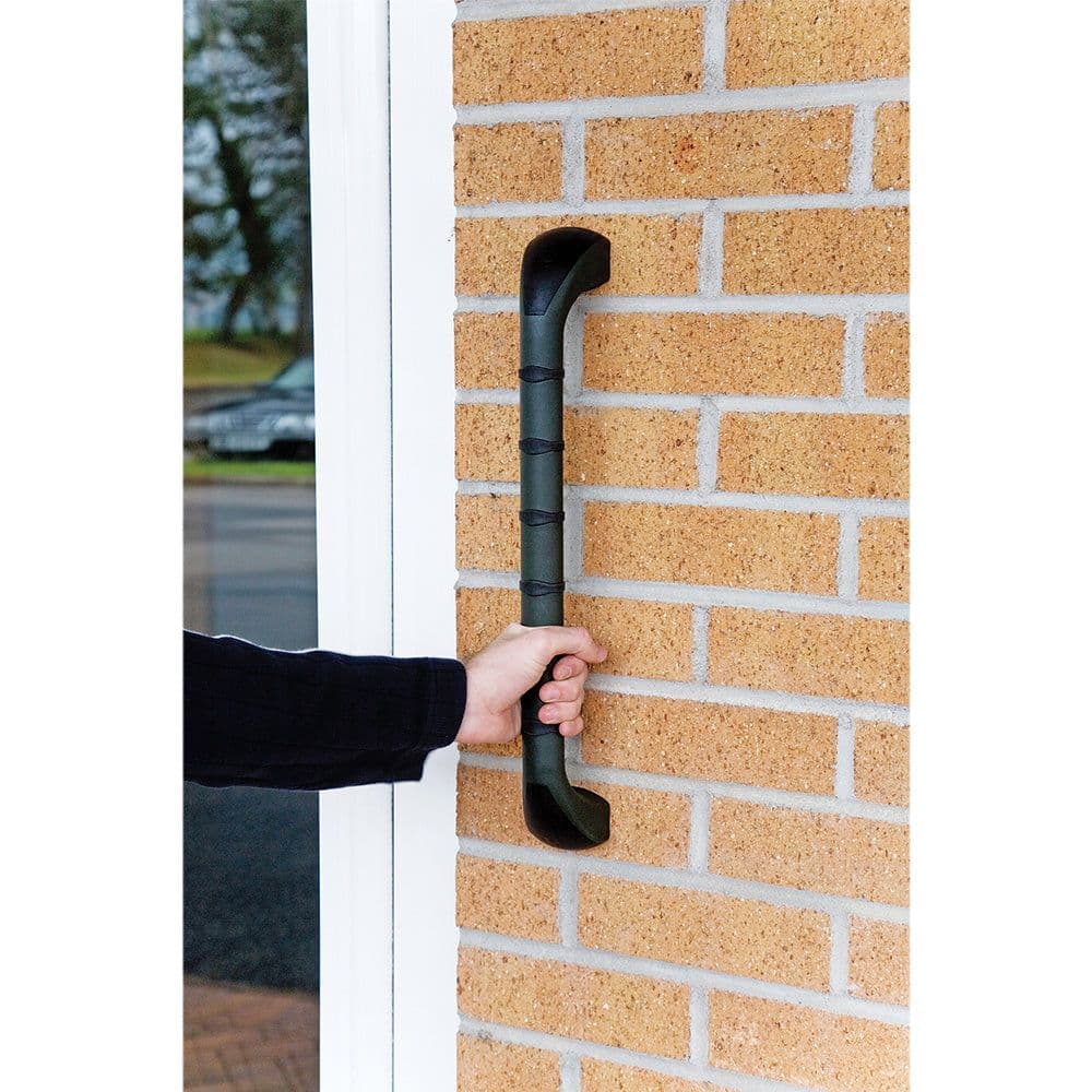 18 Inch Outdoor Grab Bar Non Slip Ribbed Finish Grip Weather Resistant
