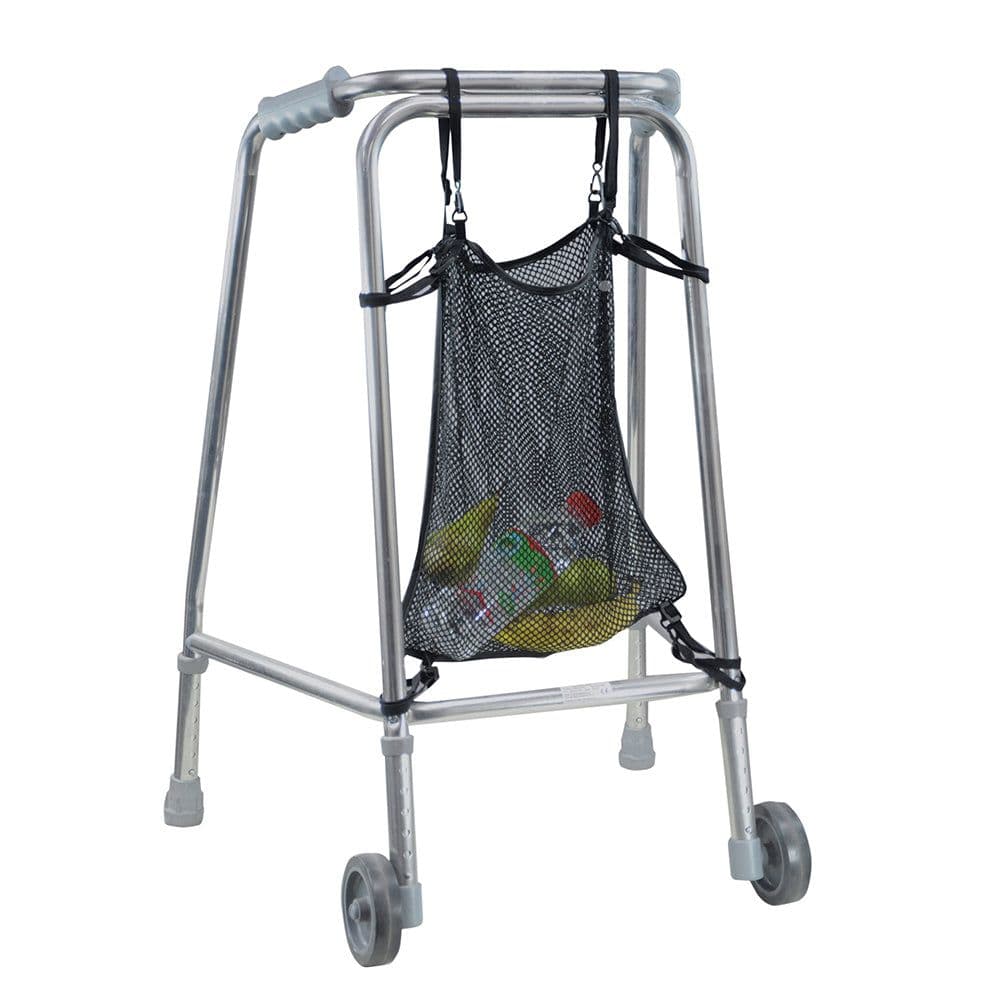 Walking Frame Net Bag Six Secure Straps Easy to Fit Walking Aid Carry Bag