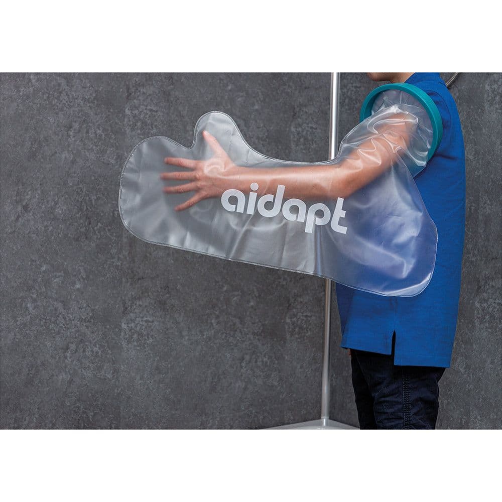 Full Arm Cast Protector Neoprene Seal Prevents Leakages Left or Right Arm