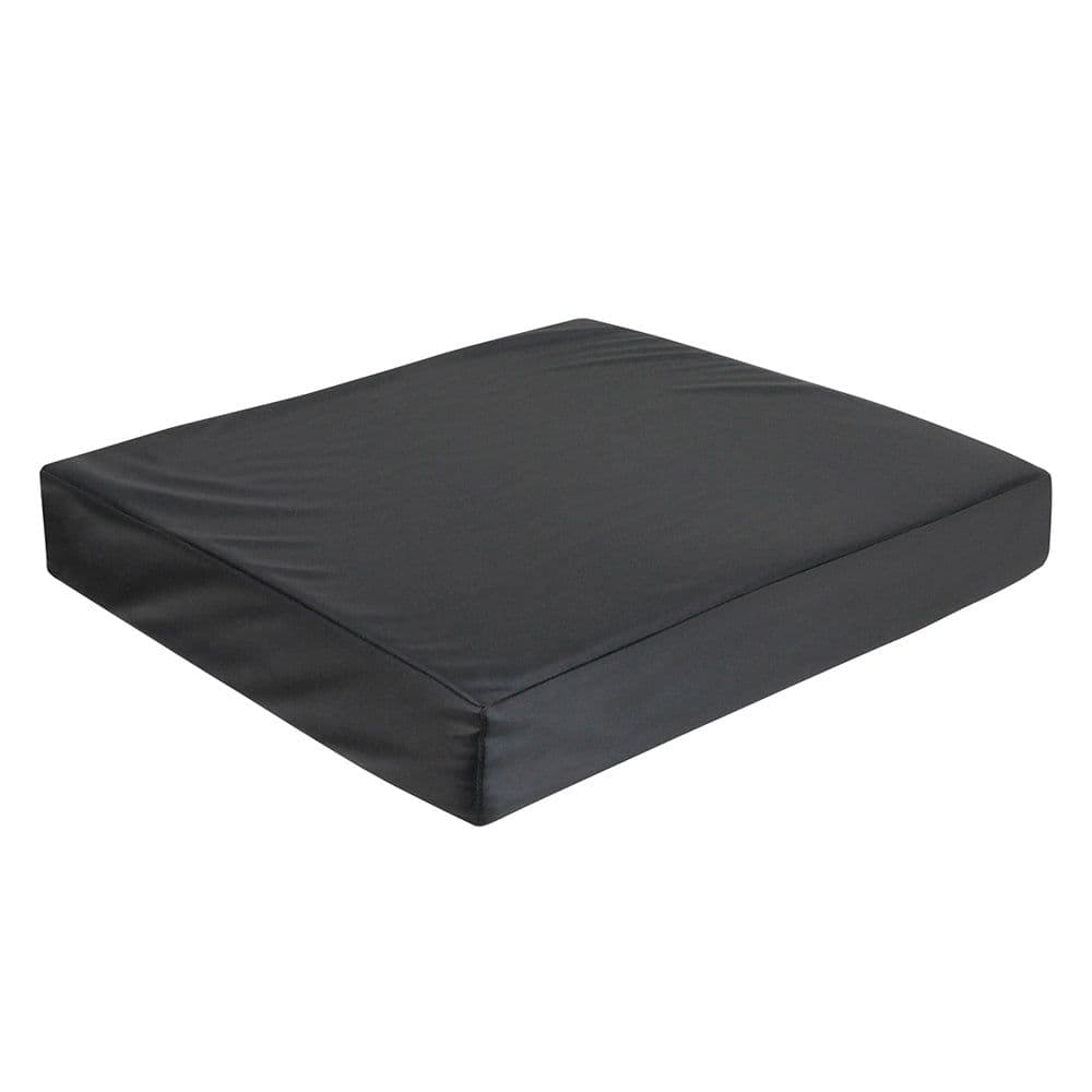 Memory Foam Wheelchair Cushion 18 x 16 x 2 Inches Easy to Clean Vinyl Cover