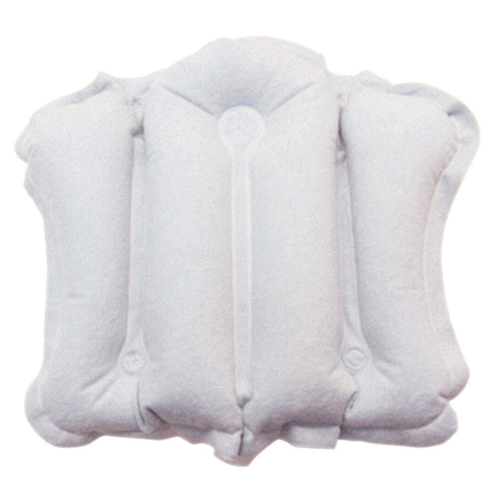 Inflatable Bath Cushion Suction Cups Neck Shoulder Support